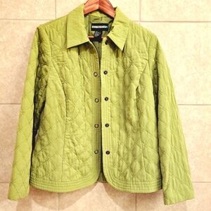 Spring Green Quilted Jacket - Large
